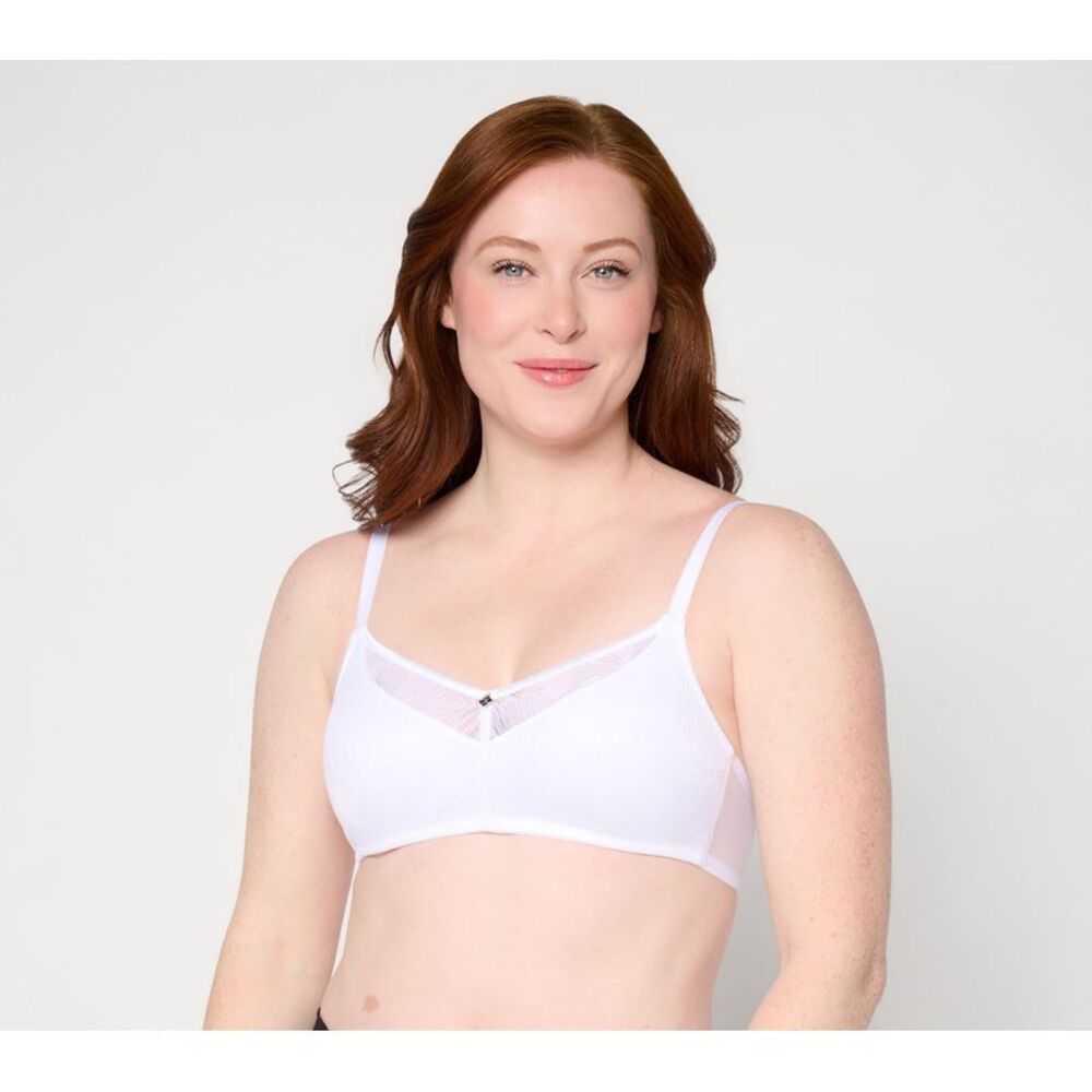 Breezies Women's Bra Sz 46C Make Your Selection: Fan Lace Unlined White